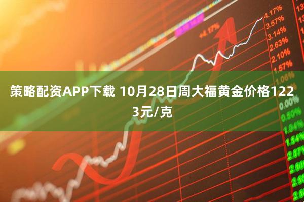 策略配资APP下载 10月28日周大福黄金价格1223元/克