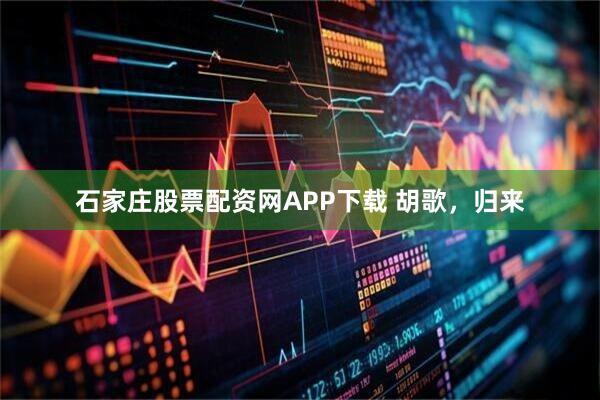 石家庄股票配资网APP下载 胡歌，归来
